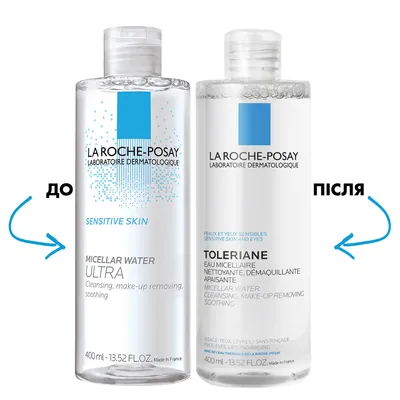 Міцелярний розчин La Roche-Posay Toleriane для чутливої шкіри обличчя, 400 мл