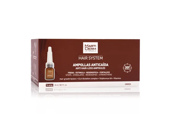 Ампули від випадіння волосся Martiderm Hair System, 14 шт х 3 мл