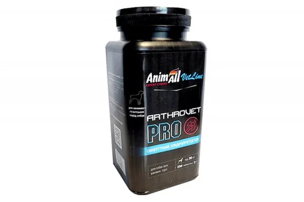 Артровет Про AnimAll VetLine Arthrovet PRO для собак всіх вікових груп, 250 таблеток