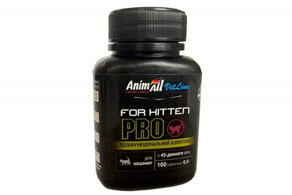 Витаминный комплекс AnimAll VetLine Kitten PRO для котят с 45-дневного возраста, 100 таблеток