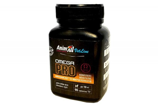 Витаминная добавка AnimAll VetLine Omega PRO для собак всех возрастов, 90 таблеток