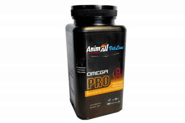 Витаминная добавка AnimAll VetLine Omega PRO для собак всех возрастов, 250 таблеток