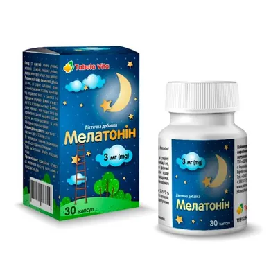 Мелатонін 3 мг (mg) Tabula Vita капсули №30