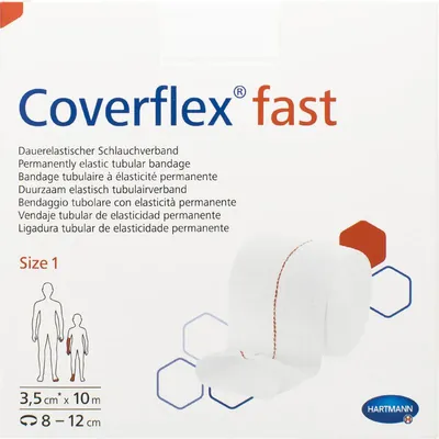 Бинт постійно еластичний Coverflex fast №1 трубчастий, розмір 3,5 см x 10 м
