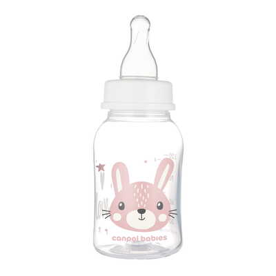Бутылочка Canpol Babies Cute Animals 11/851_pin с рисунком розовая, 120 мл