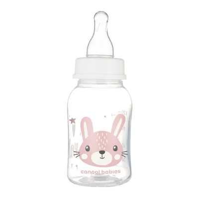 Пляшечка Canpol Babies Cute Animals 11/851_pin з малюнком рожева, 120 мл