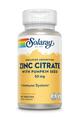 Цинк (цитрат цинку) Solaray Zinc Citrate 50 мг, 60 вегетаріанських капсул