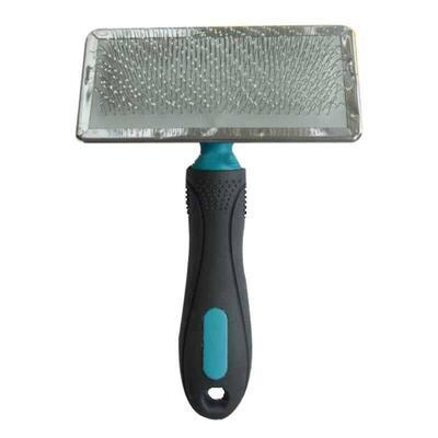 Щетка-пуходерка M-Pets Slicker Brush с напылением на зубцах по уходу за шерстью собак, 12x18 см