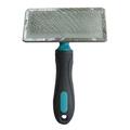 Щетка-пуходерка M-Pets Slicker Brush с напылением на зубцах по уходу за шерстью собак, 12x18 см