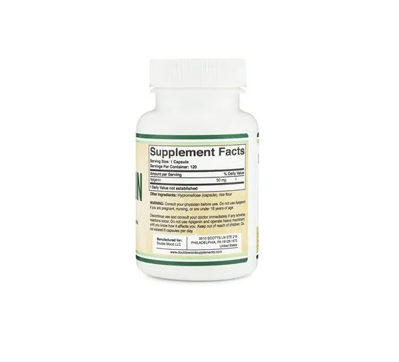 Апігенін Double Wood Apigenin 50 мг, 120 капсул