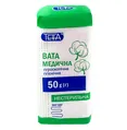 Вата нестерильна Teta медична гігроскопічна, зиг-заг, 50 г