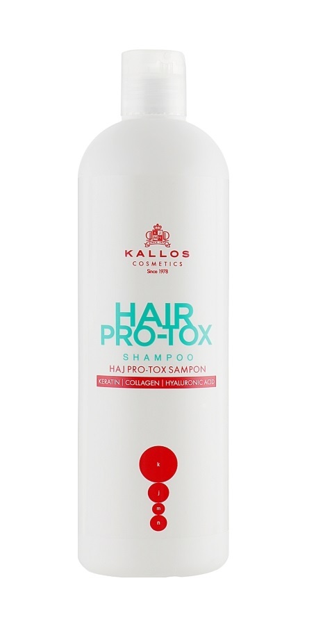 Шампунь Kallos Cosmetics Hair Pro-Tox Відновлюючий з кератином, колагеном і гіалуроновою кислотою, 500 мл