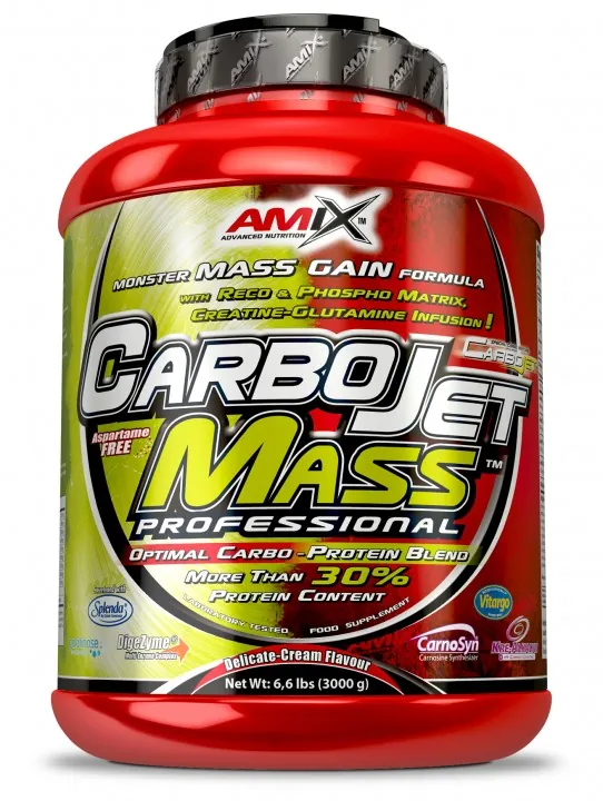 Гейнер Amix Nutrition CarboJet Mass Professional полуниця-банан, 3000 г
