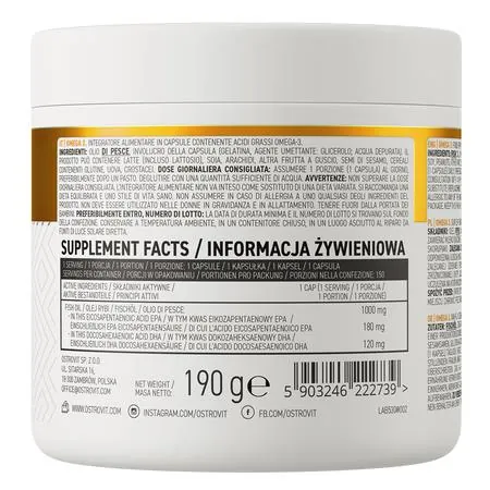 Омега-3 OstroVit Omega 3, 150 капсул