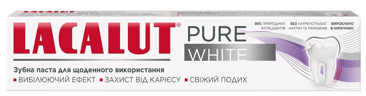 Зубная паста Lacalut Pure White, 75 мл