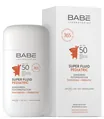Сонцезахисний супер флюїд Babe Laboratorios Pediatric SPF50 дитячий з пантенолом і пребіотиком, 50 мл