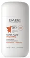 Сонцезахисний супер флюїд Babe Laboratorios Pediatric SPF50 дитячий з пантенолом і пребіотиком, 50 мл