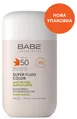 Сонцезахисний супер флюїд Babe Laboratorios SPF50 ВВ матуючий з тонуючим ефектом для всіх типів шкіри, 50 мл