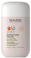 Сонцезахисний супер флюїд Babe Laboratorios SPF50 ВВ матуючий з тонуючим ефектом для всіх типів шкіри, 50 мл