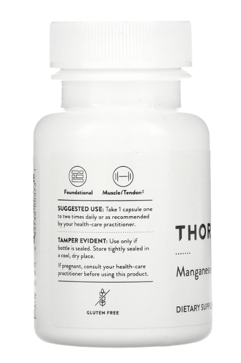 Марганец Бисглицинат Thorne Research Manganese Bisglycinate, 60 капсул