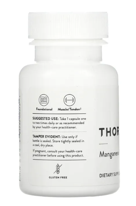 Марганець Бісглицинат Thorne Research Manganese Bisglycinate, 60 капсул