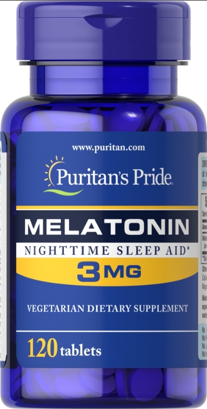 Мелатонин Puritan's Pride 3 мг, 120 таблеток
