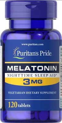 Мелатонін Puritan's Pride 3 мг, 120 таблеток