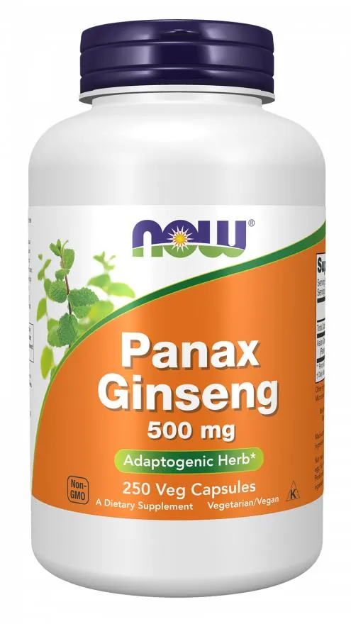 Женьшень NOW Panax Ginseng 500 мг вег. капсули №250