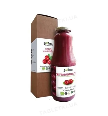 Паста ягідна LiQberry 100% Журавлина, 1 л