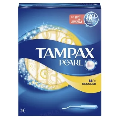 Тампони Tampax Pearl Regular з аплікатором, 2 краплі, 18 штук