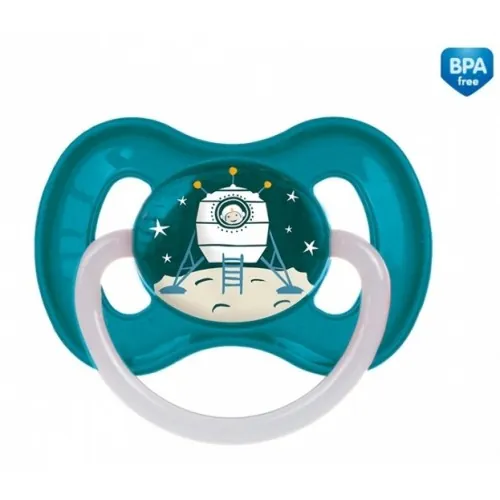 Пустушка латексна Canpol Babies Space 23/221 кругла 0-6 місяців, 1 шт