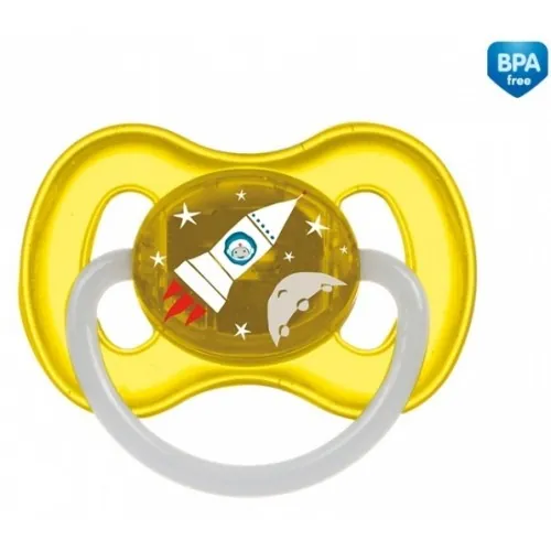 Пустушка латексна Canpol Babies Space 23/221 кругла 0-6 місяців, 1 шт