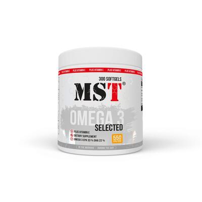 Омега-3 MST Nutrition Omega 3 Selected, 300 гелевых капсул