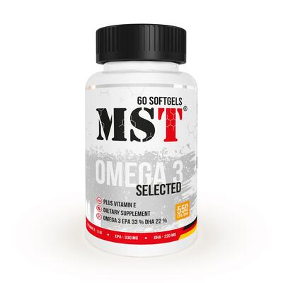 Омега-3 MST Nutrition Omega 3 Selected, 60 гелевых капсул