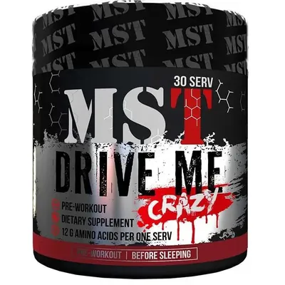 Передтренувальний комплекс MST Nutrition Drive Me Crazy зелене яблуко, 300 г