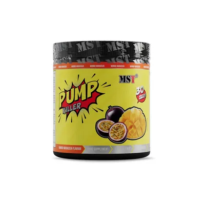 Передтренувальний комплекс MST Nutrition Pump Killer манго-маракуйя, 330 г