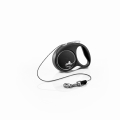 Поводок-рулетка Flexi Black Design XS трос 3m/8кг черный 33203