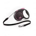 Повідець-рулетка Flexi Black Design M трос 5м/20кг рожевий 33418