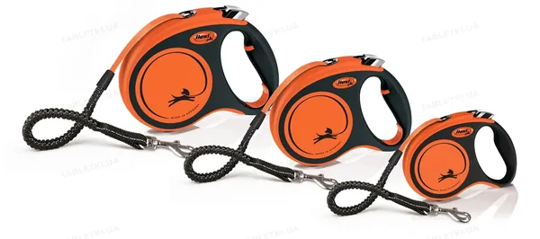 Повідець-рулетка Flexi Xtreme S стрічка 5м/20кг помаранчевий 34200