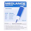 Ланцет Medlance Plus Universal автоматичні, стерильні G21 (синій), 200 штук