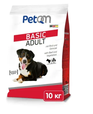 Корм сухий PetQM Dogs Beef & Vegetables для собак з яловичиною та овочами, 10 кг