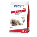 Корм сухий PetQM Cats Basic with Beef & Vegetables для котів з яловичиною та овочами, 10 кг