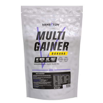 Гейнер Vansiton Multigainer (Мультигейнер), банан, 4 кг
