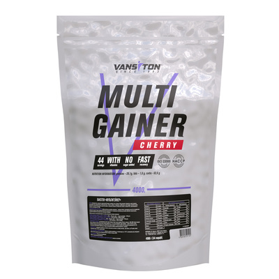 Гейнер Vansiton Multigainer (Мультигейнер), вишня, 4 кг