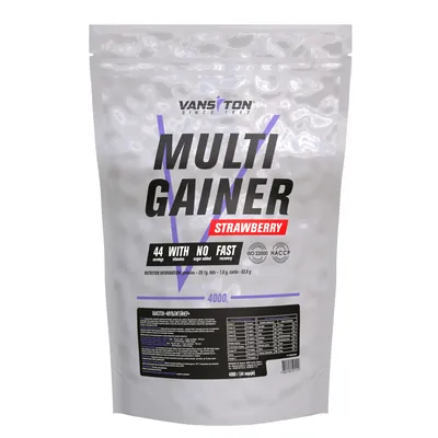 Гейнер Vansiton Multigainer, полуниця, 4 кг