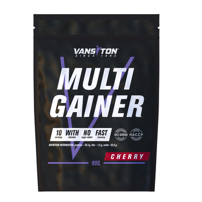 Гейнер Vansiton Multigainer (Мультигейнер), вишня, 900 г