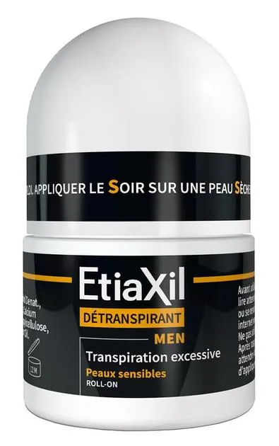 Дезодорант-антиперспірант кульковий Etiaxil Men для чутливої шкіри, 15 мл