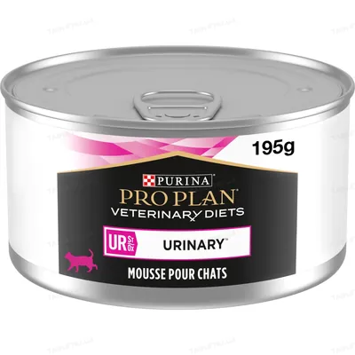 Корм вологий Purina Pro Plan Veterinary Diets UR Mousse Turkey для кішок з сечокам'яною хворобою, 195 г