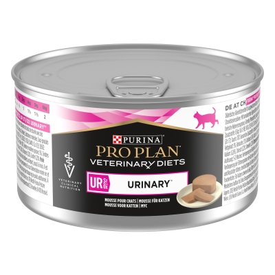 Корм влажный Purina Pro Plan Veterinary Diets UR Mousse Turkey для кошек c мочекаменной болезнью, 195 г