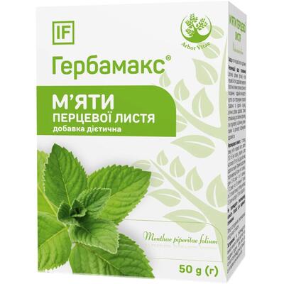 Мяты перечной листья Herbamax, 50 г